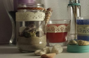 close up view of the themed jar