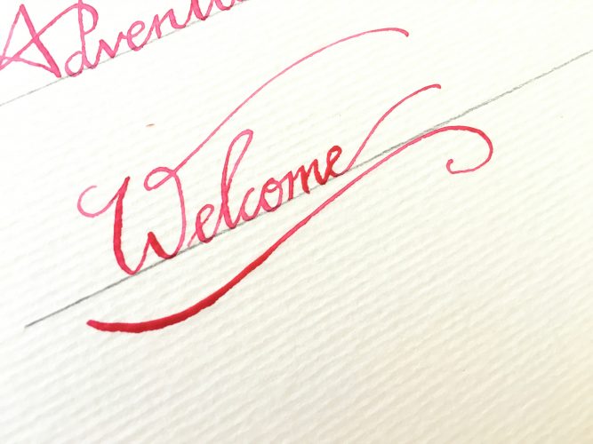 watercolor dip pen calligraphy2